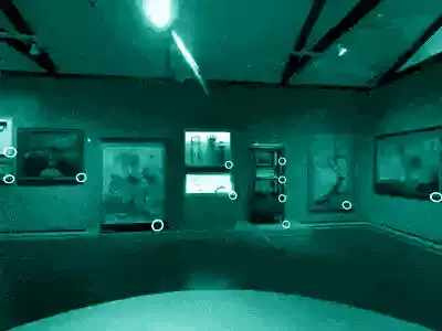 Gif with a sample of Colombian National Museum application